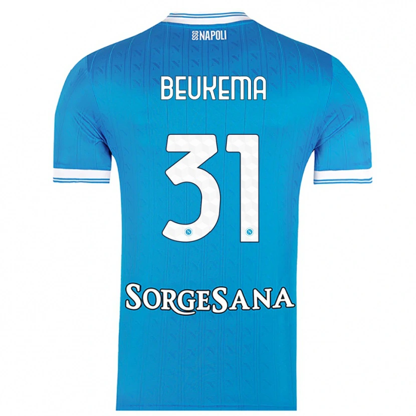 Danxen Herren Sam Beukema #31 Himmelblau Weiß Heimtrikot Trikot 2025/26 T-Shirt Österreich