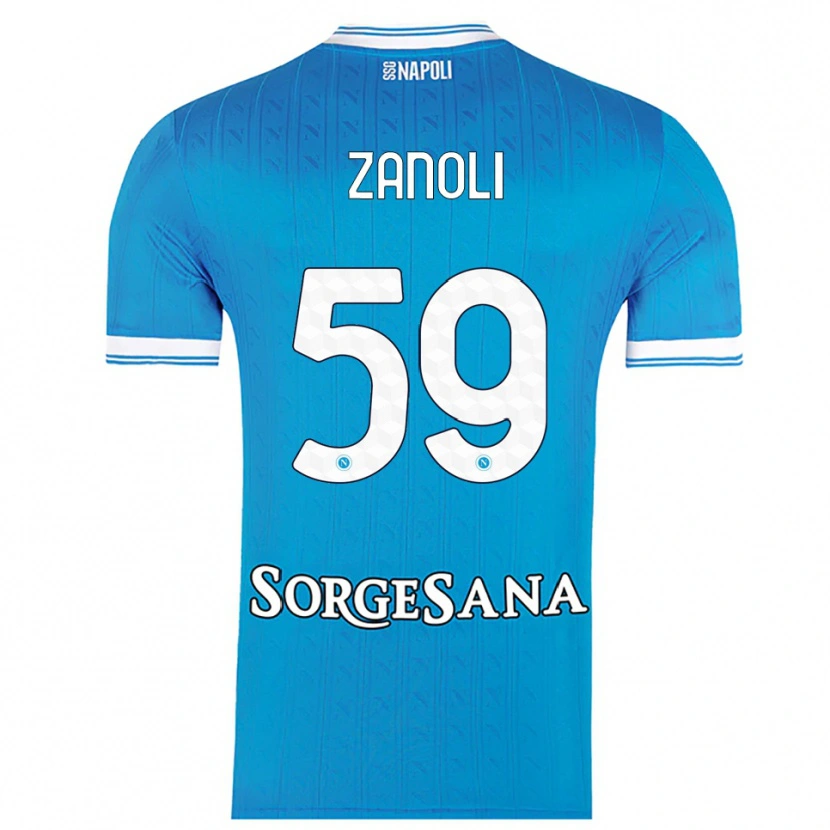 Danxen Herren Alessandro Zanoli #59 Himmelblau Weiß Heimtrikot Trikot 2025/26 T-Shirt Österreich