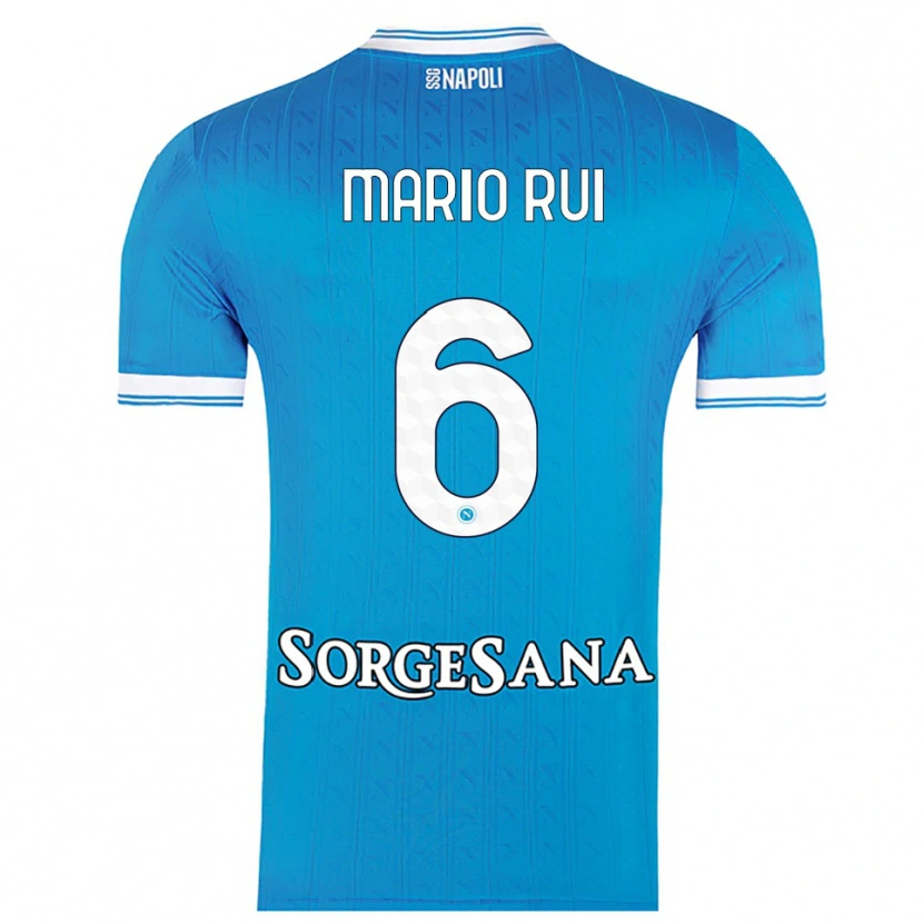 Danxen Herren Mario Rui #6 Himmelblau Weiß Heimtrikot Trikot 2025/26 T-Shirt Österreich