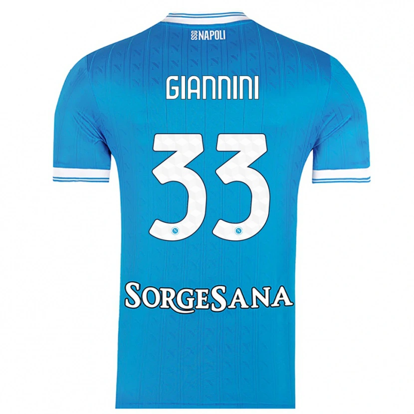 Danxen Herren Enrico Giannini #33 Himmelblau Weiß Heimtrikot Trikot 2025/26 T-Shirt Österreich