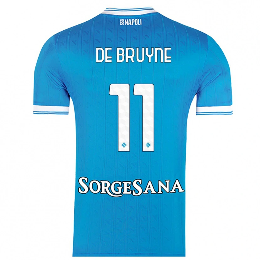 Danxen Herren Kevin De Bruyne #11 Himmelblau Weiß Heimtrikot Trikot 2025/26 T-Shirt Österreich