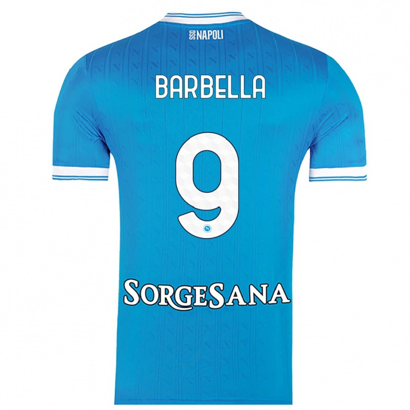 Danxen Herren Michele Barbella #9 Himmelblau Weiß Heimtrikot Trikot 2025/26 T-Shirt Österreich