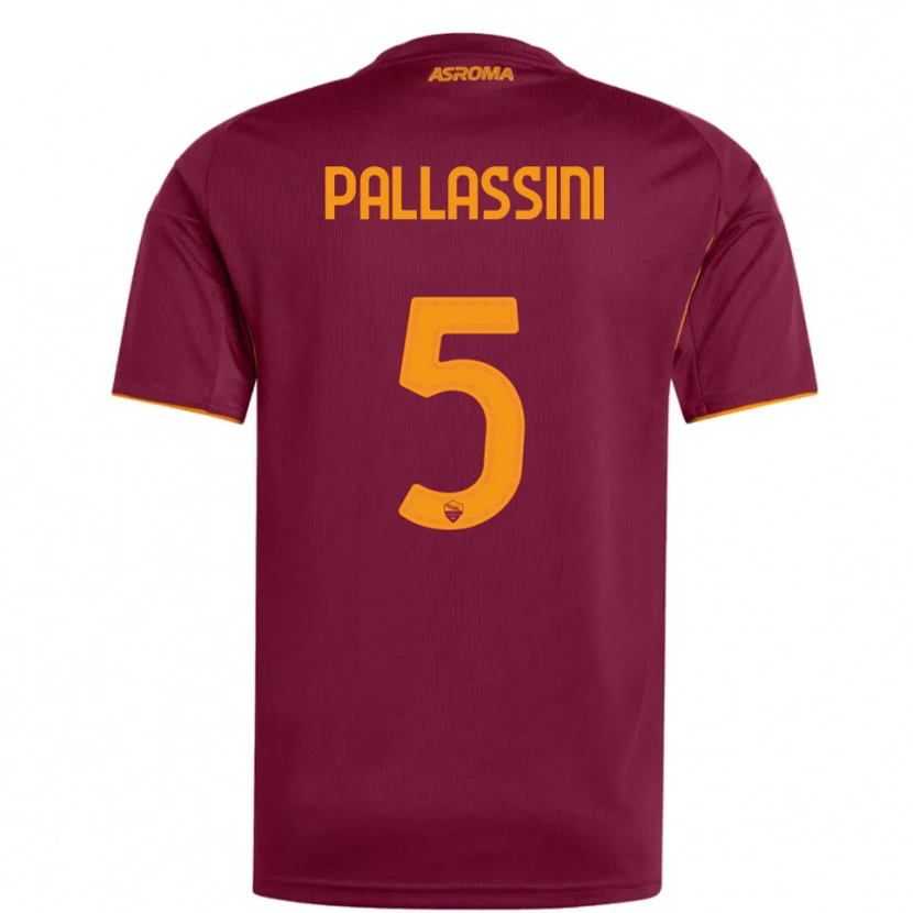 Danxen Herren Luca Pallassini #5 Burgunderrot Orange Heimtrikot Trikot 2025/26 T-Shirt Österreich
