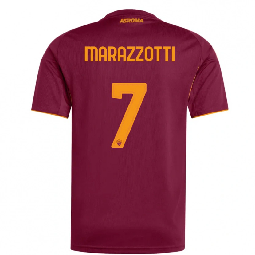 Danxen Herren Fabrizio Marazzotti #7 Burgunderrot Orange Heimtrikot Trikot 2025/26 T-Shirt Österreich