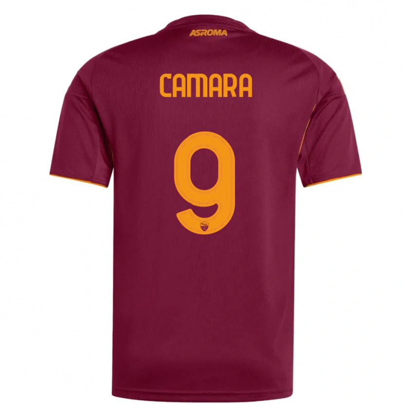 Danxen Herren Mandjou Camara #9 Burgunderrot Orange Heimtrikot Trikot 2025/26 T-Shirt Österreich