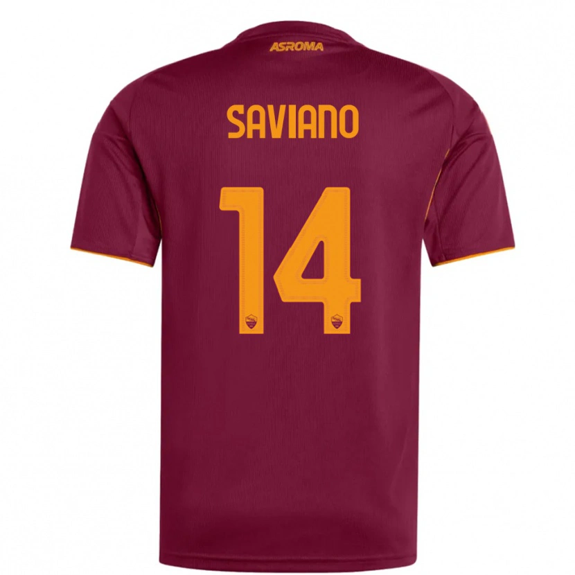 Danxen Herren Giuseppe Saviano #14 Burgunderrot Orange Heimtrikot Trikot 2025/26 T-Shirt Österreich