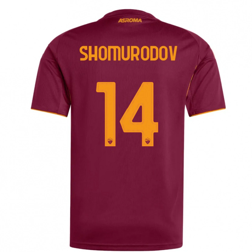 Danxen Herren Eldor Shomurodov #14 Burgunderrot Orange Heimtrikot Trikot 2025/26 T-Shirt Österreich