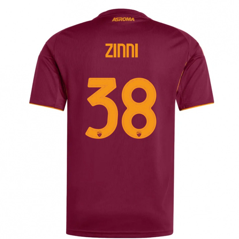 Danxen Herren Raul Zinni #38 Burgunderrot Orange Heimtrikot Trikot 2025/26 T-Shirt Österreich
