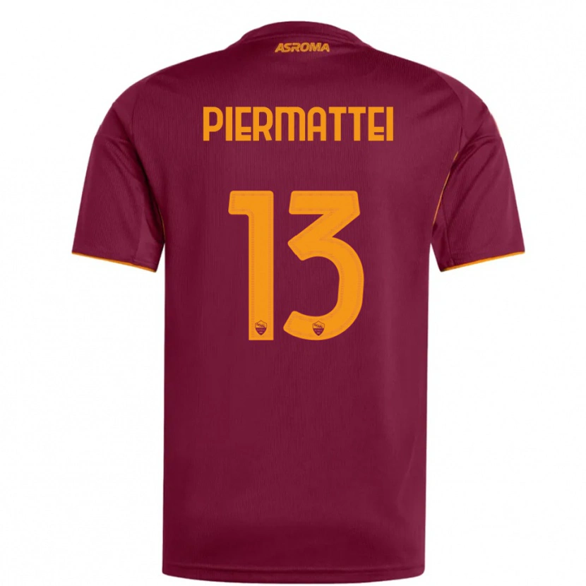 Danxen Herren Federico Piermattei #13 Burgunderrot Orange Heimtrikot Trikot 2025/26 T-Shirt Österreich