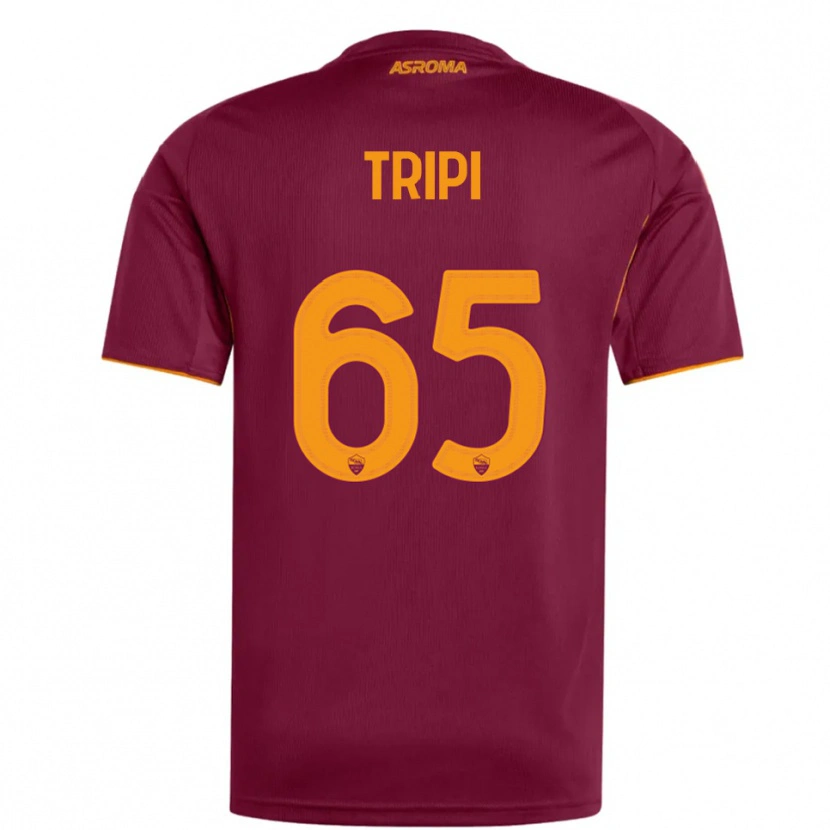 Danxen Herren Filippo Tripi #65 Burgunderrot Orange Heimtrikot Trikot 2025/26 T-Shirt Österreich