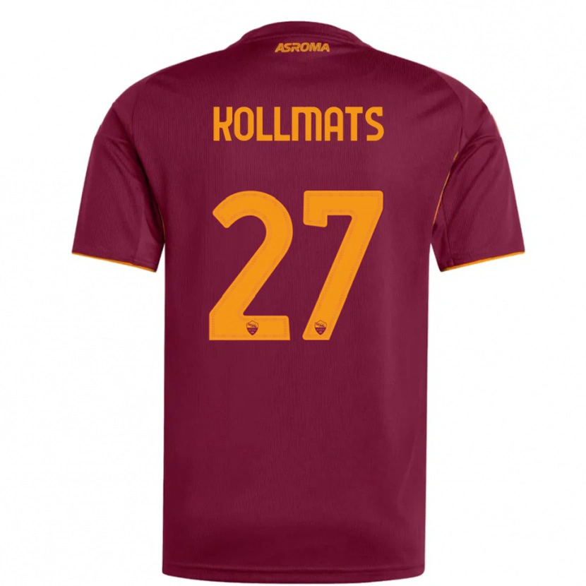 Danxen Herren Beata Kollmats #27 Burgunderrot Orange Heimtrikot Trikot 2025/26 T-Shirt Österreich