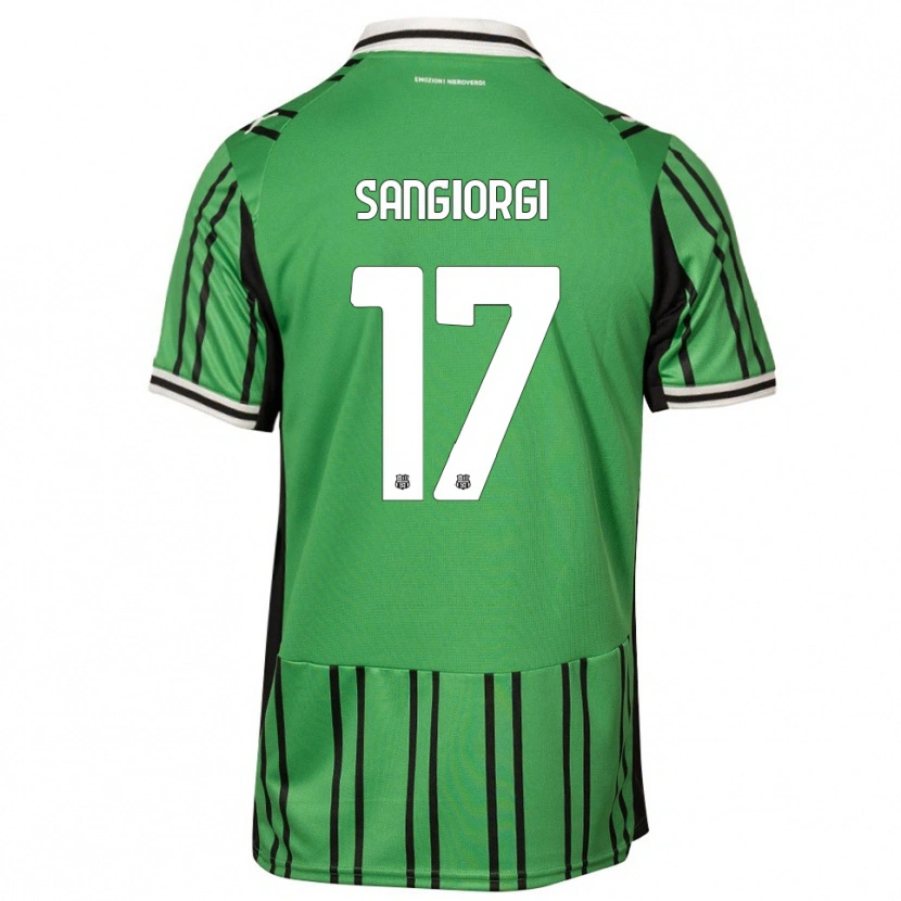 Danxen Herren Federico Sangiorgi #17 Grün Schwarz Heimtrikot Trikot 2025/26 T-Shirt Österreich