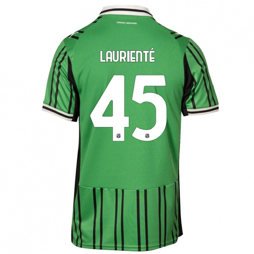 Danxen Herren Armand Laurienté #45 Grün Schwarz Heimtrikot Trikot 2025/26 T-Shirt Österreich