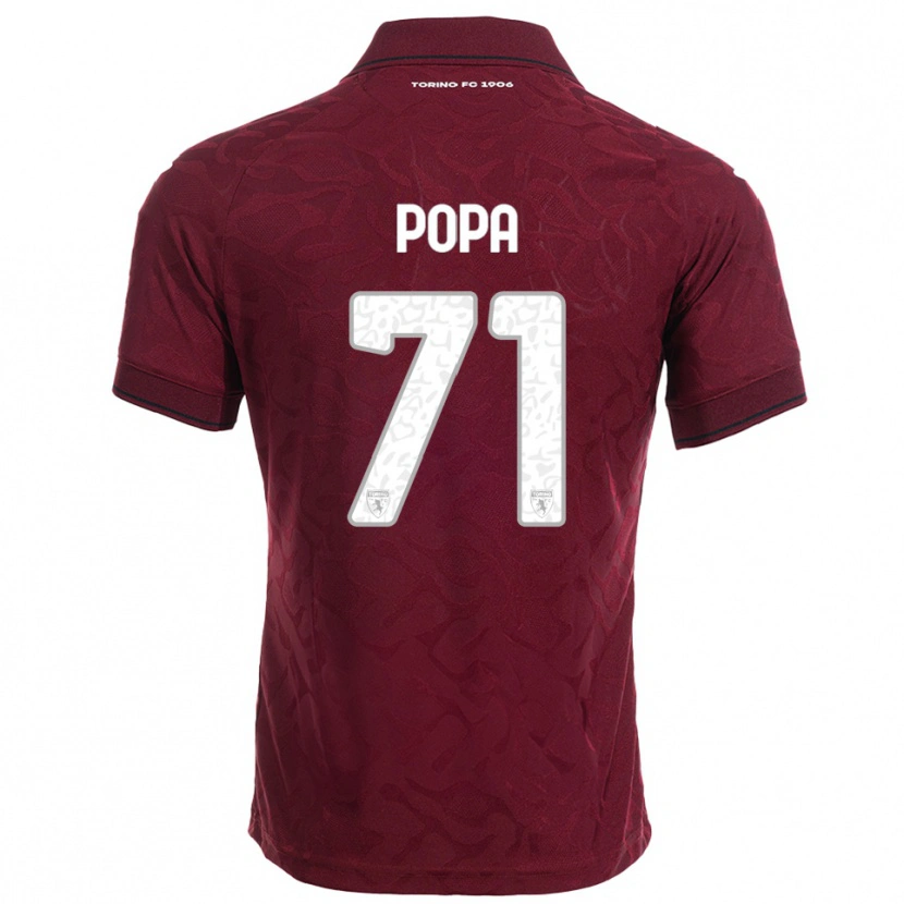 Danxen Herren Mihai Popa #71 Burgunderrot Weiß Heimtrikot Trikot 2025/26 T-Shirt Österreich