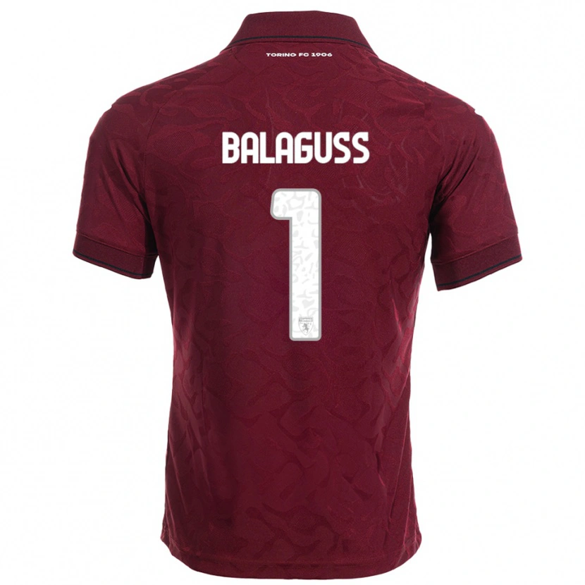 Danxen Herren Nils Balaguss #1 Burgunderrot Weiß Heimtrikot Trikot 2025/26 T-Shirt Österreich