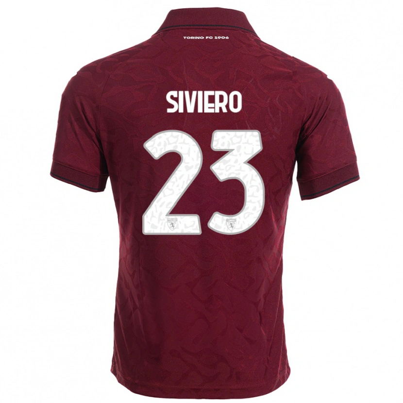 Danxen Herren Lapo Siviero #23 Burgunderrot Weiß Heimtrikot Trikot 2025/26 T-Shirt Österreich