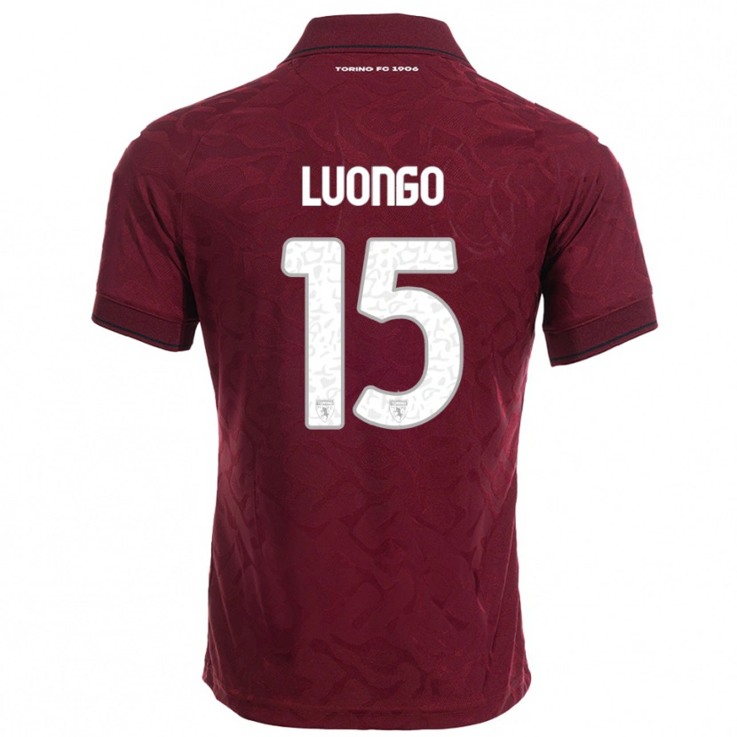 Danxen Herren Andrea Luongo #15 Burgunderrot Weiß Heimtrikot Trikot 2025/26 T-Shirt Österreich