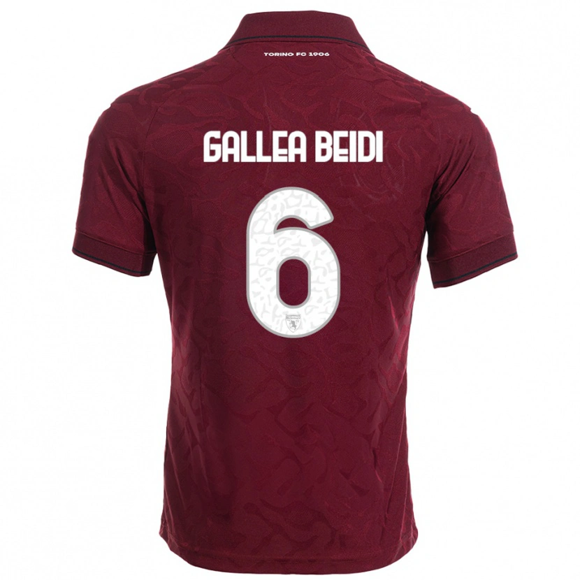 Danxen Herren Francesco Gallea Beidi #6 Burgunderrot Weiß Heimtrikot Trikot 2025/26 T-Shirt Österreich