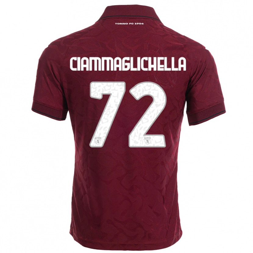 Danxen Herren Aaron Ciammaglichella #72 Burgunderrot Weiß Heimtrikot Trikot 2025/26 T-Shirt Österreich