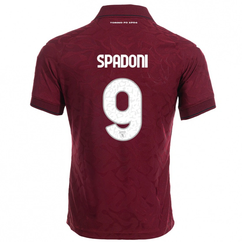 Danxen Herren Arthur Spadoni #9 Burgunderrot Weiß Heimtrikot Trikot 2025/26 T-Shirt Österreich