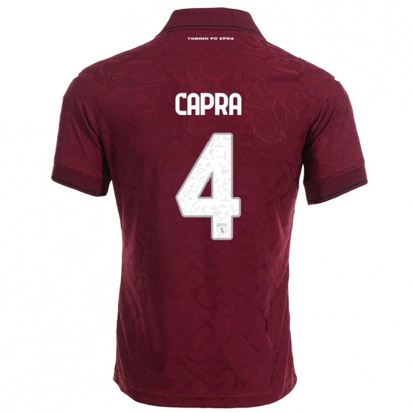 Danxen Herren Valentina Capra #4 Burgunderrot Weiß Heimtrikot Trikot 2025/26 T-Shirt Österreich