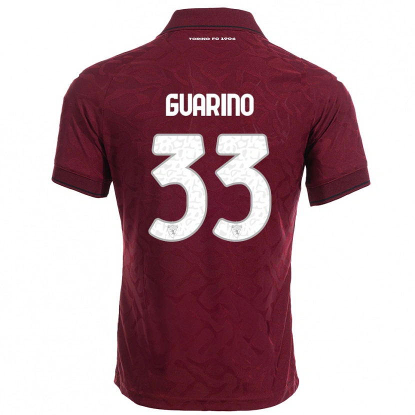 Danxen Herren Rita Guarino #33 Burgunderrot Weiß Heimtrikot Trikot 2025/26 T-Shirt Österreich