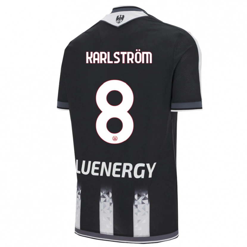 Danxen Herren Jesper Karlström #8 Schwarz Weiß Heimtrikot Trikot 2025/26 T-Shirt Österreich