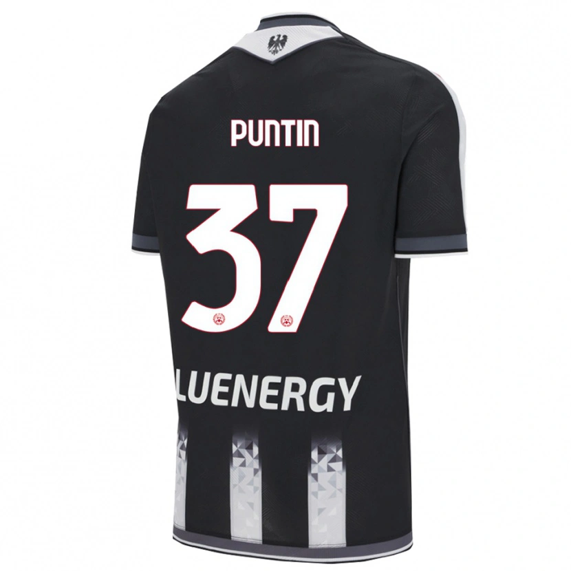 Danxen Herren Eric Puntin #37 Schwarz Weiß Heimtrikot Trikot 2025/26 T-Shirt Österreich