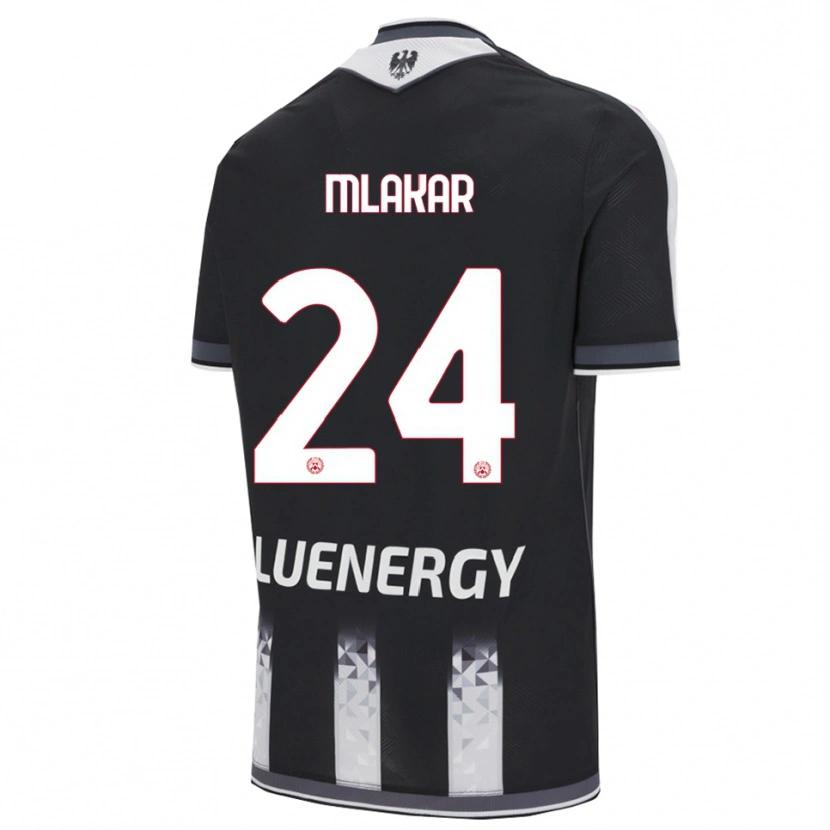 Danxen Herren Lorenzo Mlakar #24 Schwarz Weiß Heimtrikot Trikot 2025/26 T-Shirt Österreich