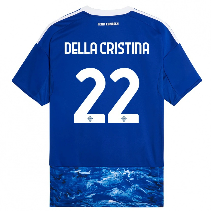 Danxen Herren Stefano Della Cristina #22 Blau Weiß Heimtrikot Trikot 2025/26 T-Shirt Österreich