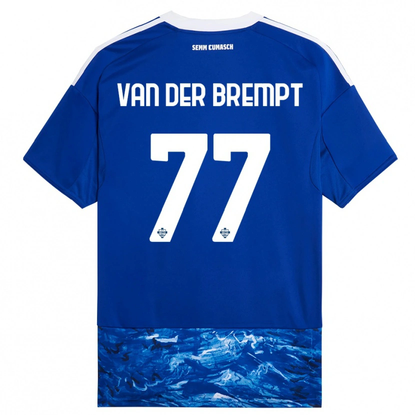 Danxen Herren Ignace Van Der Brempt #77 Blau Weiß Heimtrikot Trikot 2025/26 T-Shirt Österreich