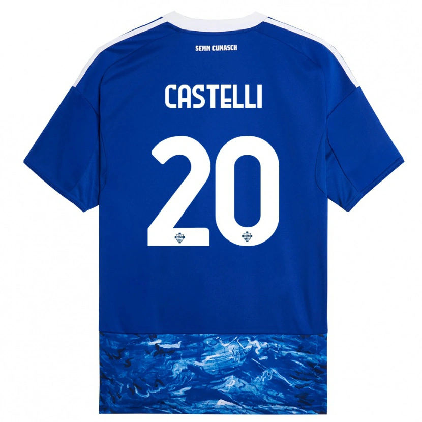 Danxen Herren Matteo Castelli #20 Blau Weiß Heimtrikot Trikot 2025/26 T-Shirt Österreich