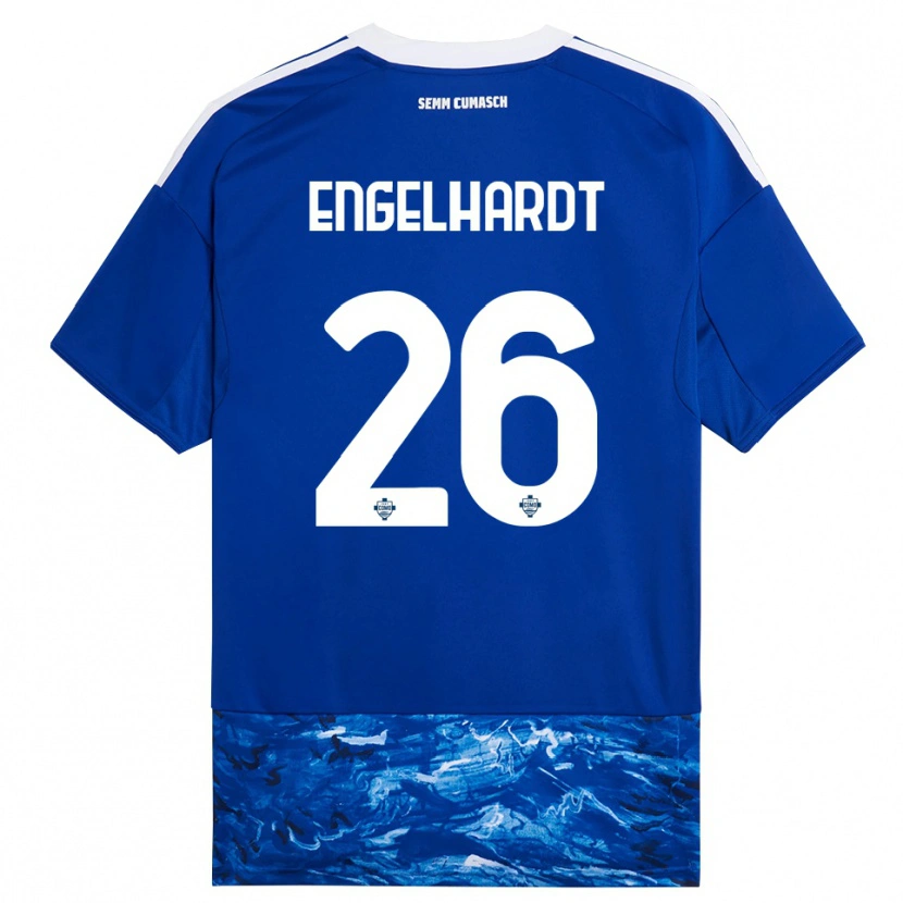 Danxen Herren Yannik Engelhardt #26 Blau Weiß Heimtrikot Trikot 2025/26 T-Shirt Österreich