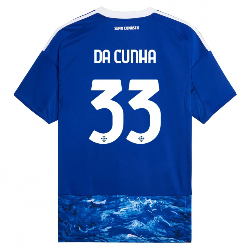 Danxen Herren Lucas Da Cunha #33 Blau Weiß Heimtrikot Trikot 2025/26 T-Shirt Österreich