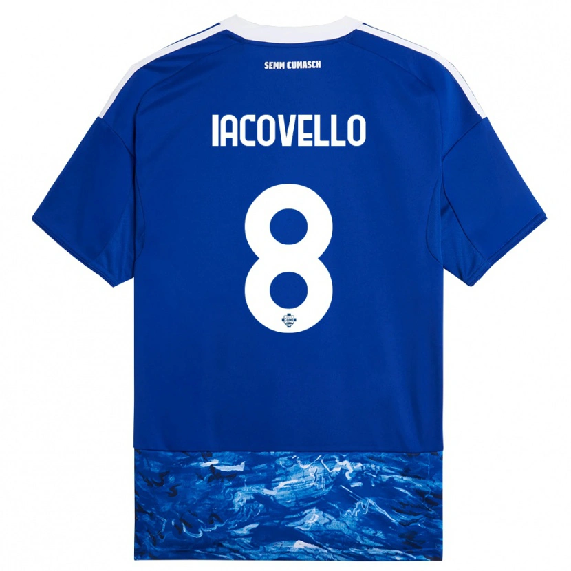Danxen Herren Mattia Iacovello #8 Blau Weiß Heimtrikot Trikot 2025/26 T-Shirt Österreich