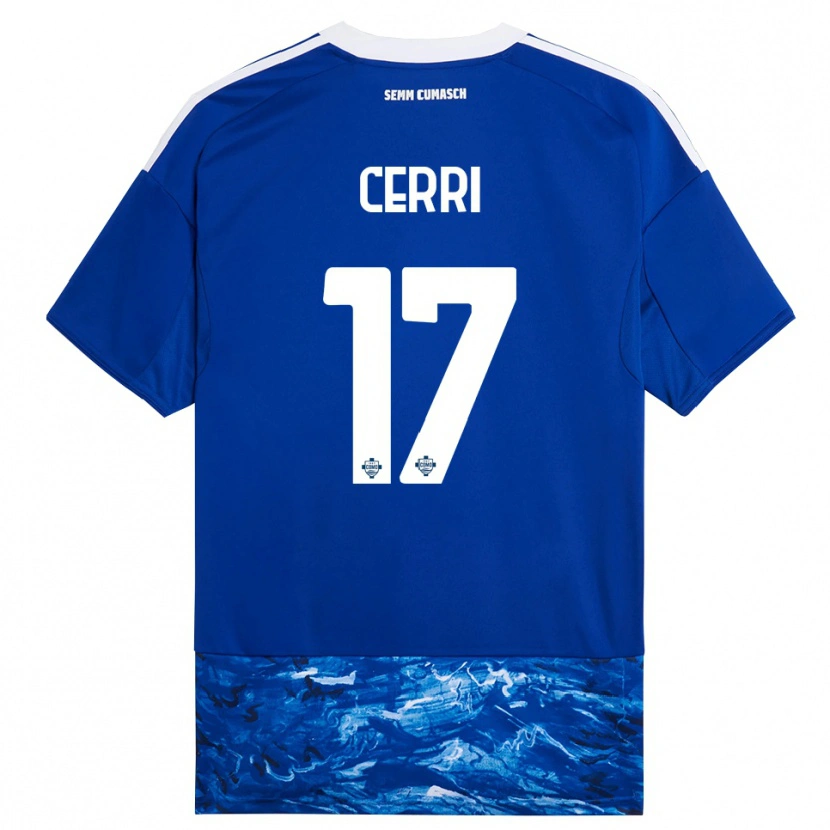 Danxen Herren Alberto Cerri #17 Blau Weiß Heimtrikot Trikot 2025/26 T-Shirt Österreich