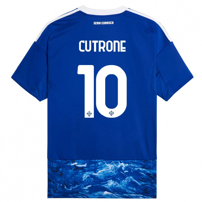 Danxen Herren Patrick Cutrone #10 Blau Weiß Heimtrikot Trikot 2025/26 T-Shirt Österreich