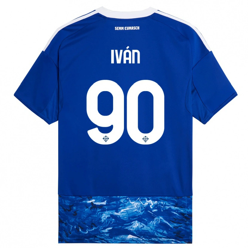 Danxen Herren Iván Azón #90 Blau Weiß Heimtrikot Trikot 2025/26 T-Shirt Österreich