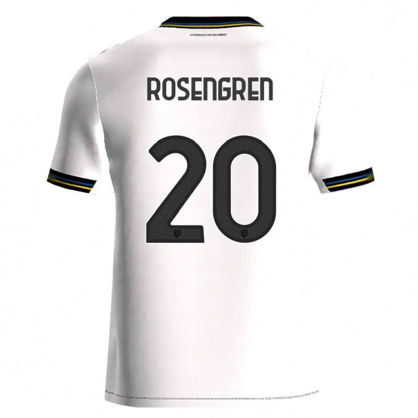 Danxen Herren Lukas Rosengren #20 Weiß Schwarz Heimtrikot Trikot 2025/26 T-Shirt Österreich