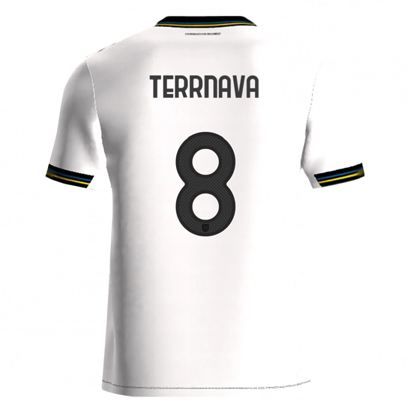 Danxen Herren Dren Terrnava #8 Weiß Schwarz Heimtrikot Trikot 2025/26 T-Shirt Österreich