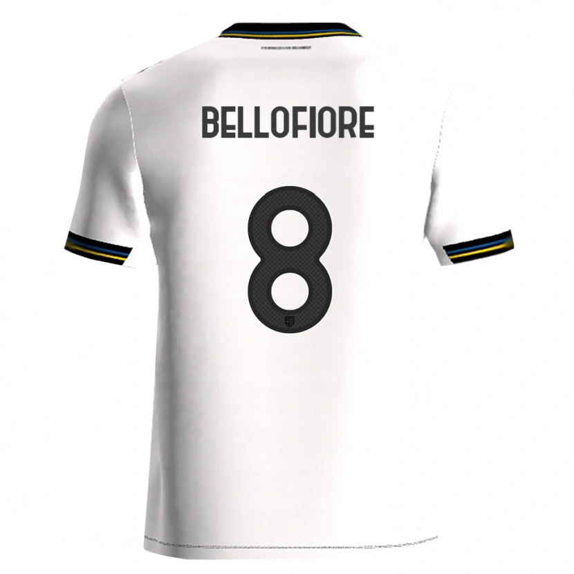 Danxen Herren Nicola Bellofiore #8 Weiß Schwarz Heimtrikot Trikot 2025/26 T-Shirt Österreich