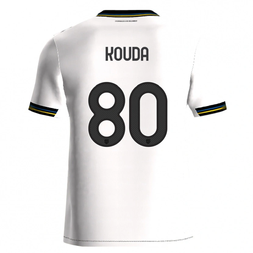 Danxen Herren Rachid Kouda #80 Weiß Schwarz Heimtrikot Trikot 2025/26 T-Shirt Österreich