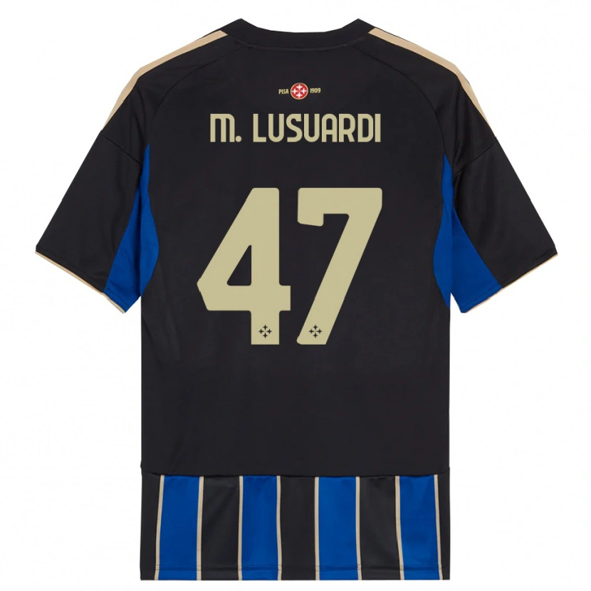 Danxen Herren Mateus Lusuardi #47 Schwarz Blau Heimtrikot Trikot 2025/26 T-Shirt Österreich