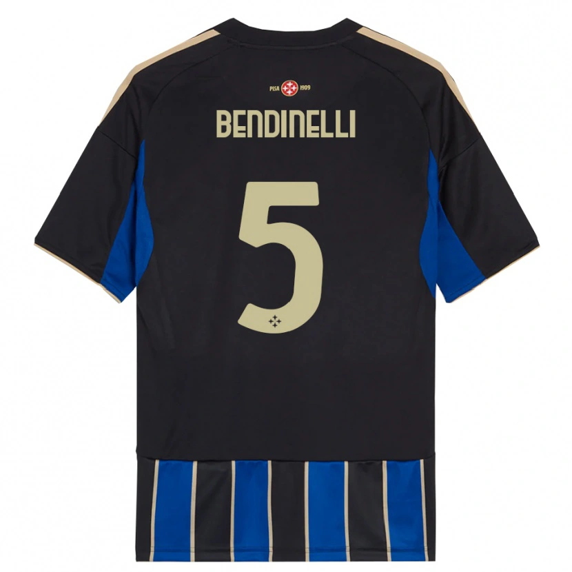 Danxen Herren Louis Bendinelli #5 Schwarz Blau Heimtrikot Trikot 2025/26 T-Shirt Österreich