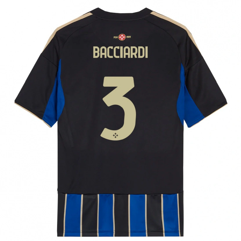 Danxen Herren Lorenzo Bacciardi #3 Schwarz Blau Heimtrikot Trikot 2025/26 T-Shirt Österreich