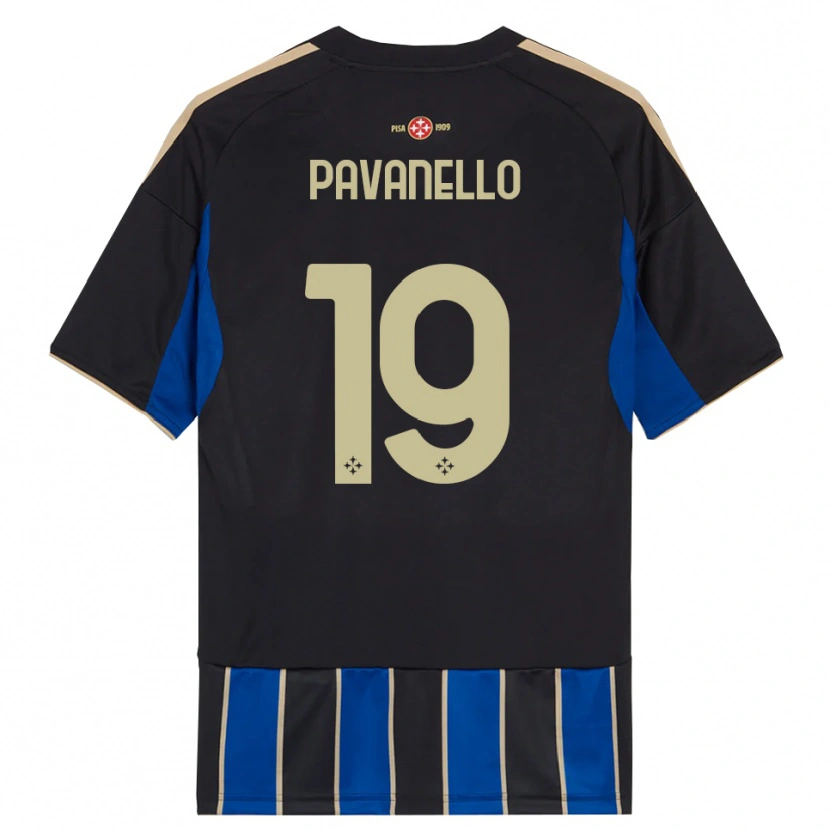 Danxen Herren Andrea Pavanello #19 Schwarz Blau Heimtrikot Trikot 2025/26 T-Shirt Österreich