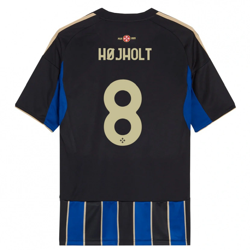 Danxen Herren Malthe Højholt #8 Schwarz Blau Heimtrikot Trikot 2025/26 T-Shirt Österreich