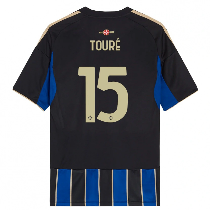 Danxen Herren Idrissa Touré #15 Schwarz Blau Heimtrikot Trikot 2025/26 T-Shirt Österreich