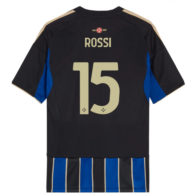Danxen Herren Jacopo Rossi #15 Schwarz Blau Heimtrikot Trikot 2025/26 T-Shirt Österreich