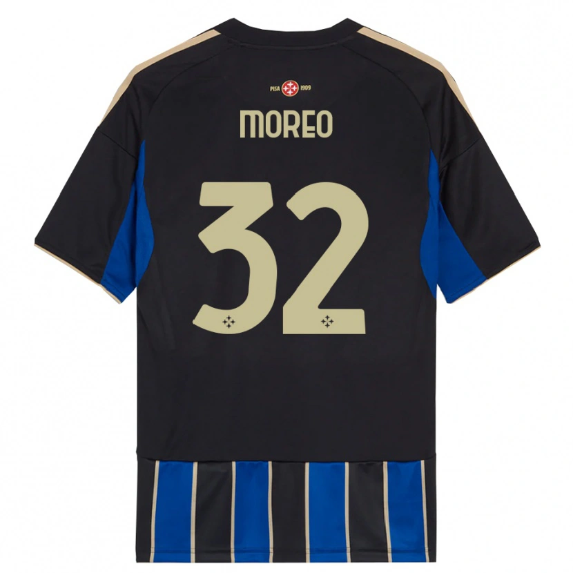 Danxen Herren Stefano Moreo #32 Schwarz Blau Heimtrikot Trikot 2025/26 T-Shirt Österreich
